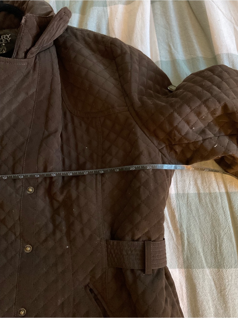 Hilary Radley Quilted Brown Puffer Jacket - Picture 5 of 8